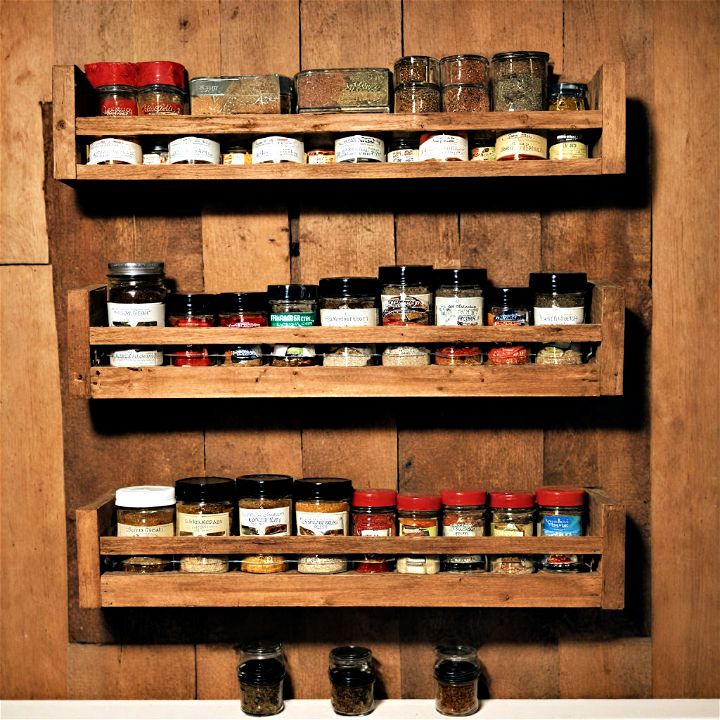 easy pallet spice rack