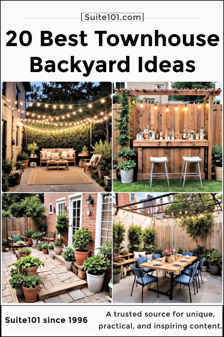 easy townhouse backyard ideas