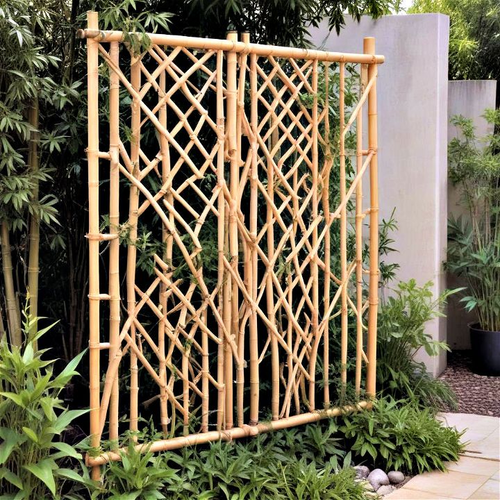 eco friendly option bamboo trellis