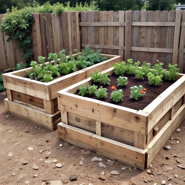 eco friendly pallet raised beds