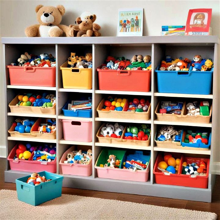 educational and fun color coded storage systems