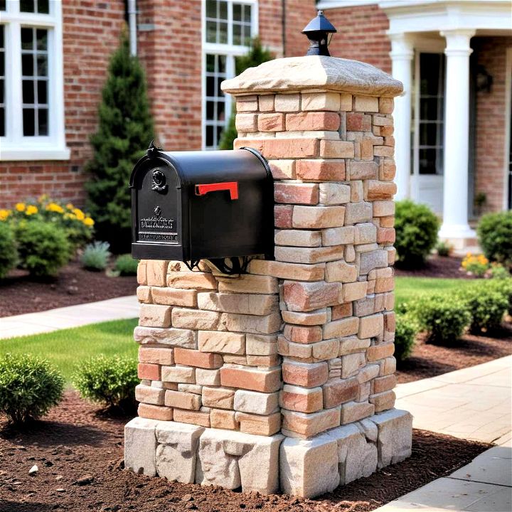 elegance brick or stone pillar