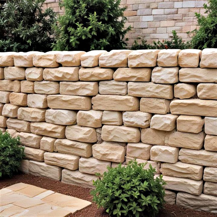 elegance cast stone retaining wall