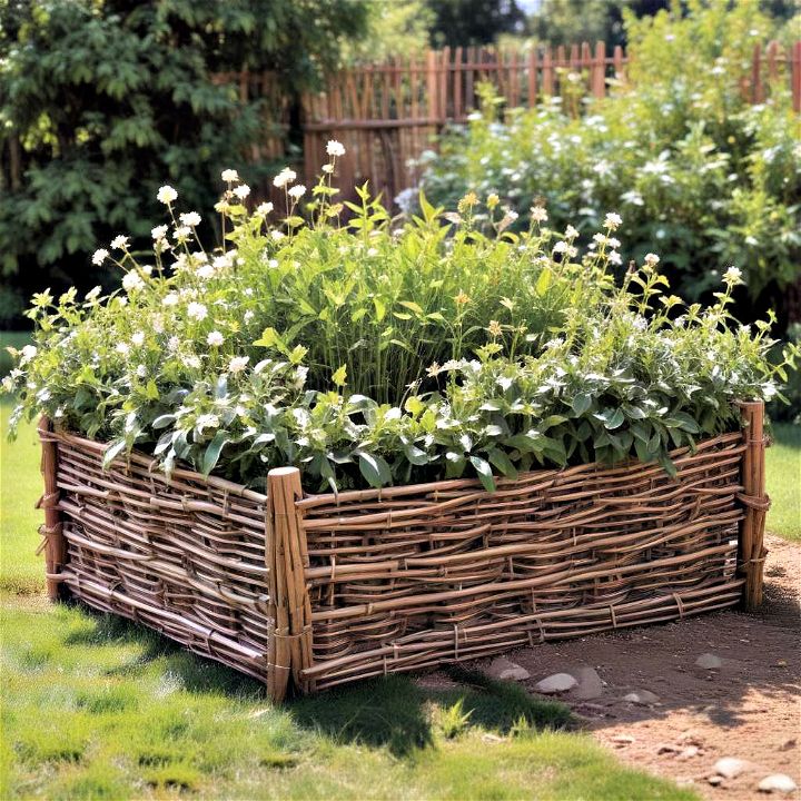 elegance woven willow raised bed