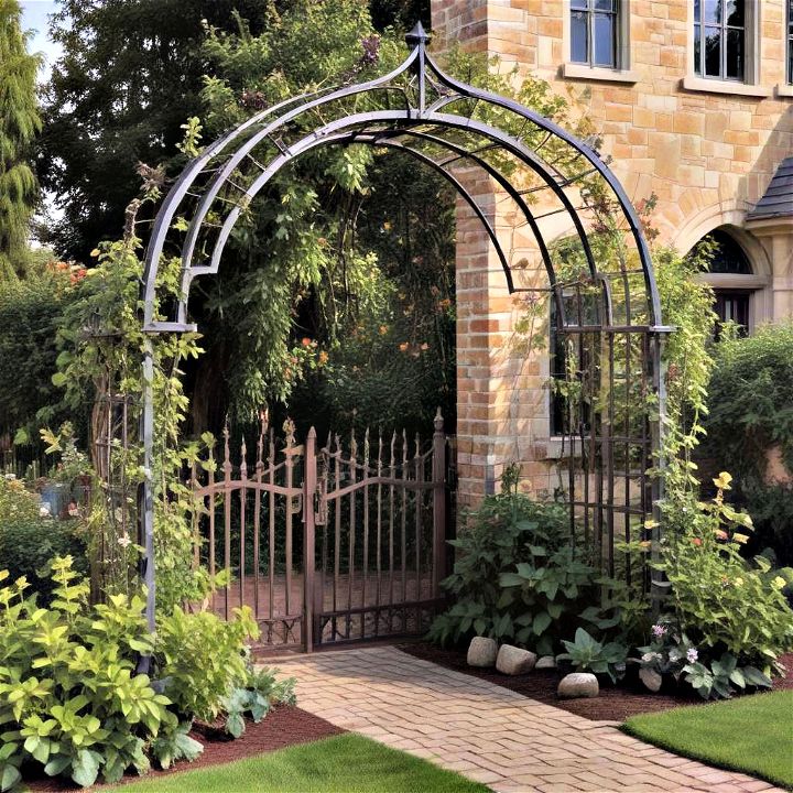 elegant gothic arch trellis
