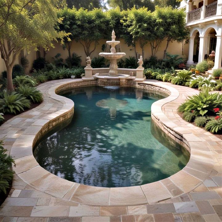 elegant ornamental pool swimming spot