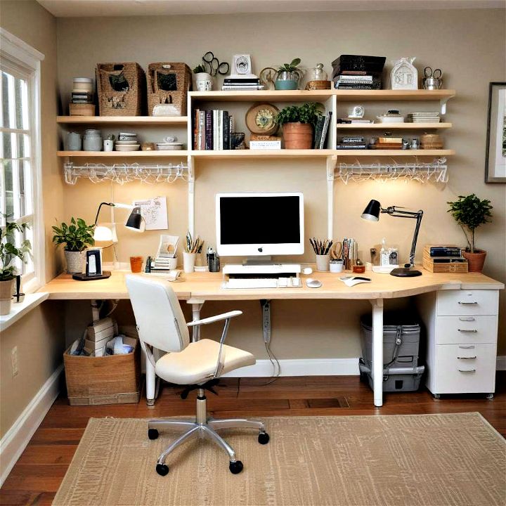ergonomic workstations to minimize crafting strain