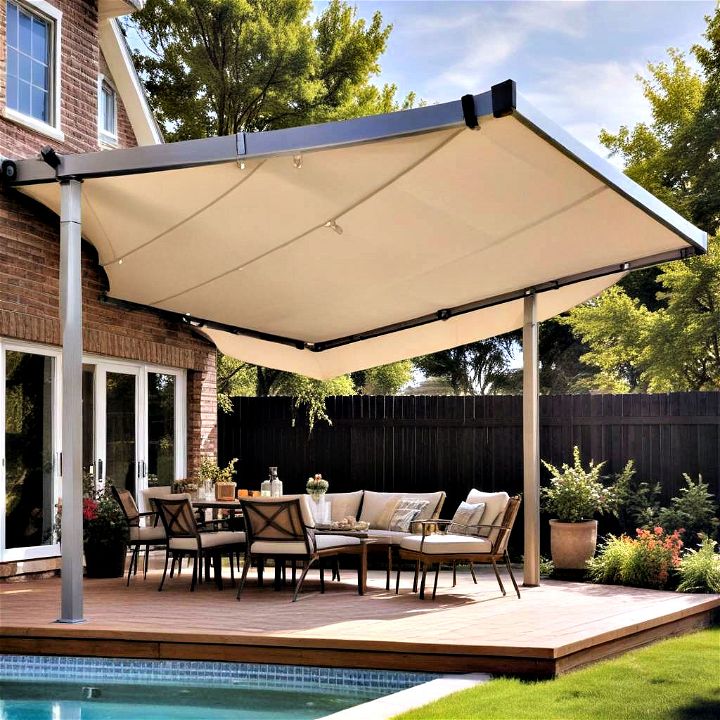 etractable privacy canopies