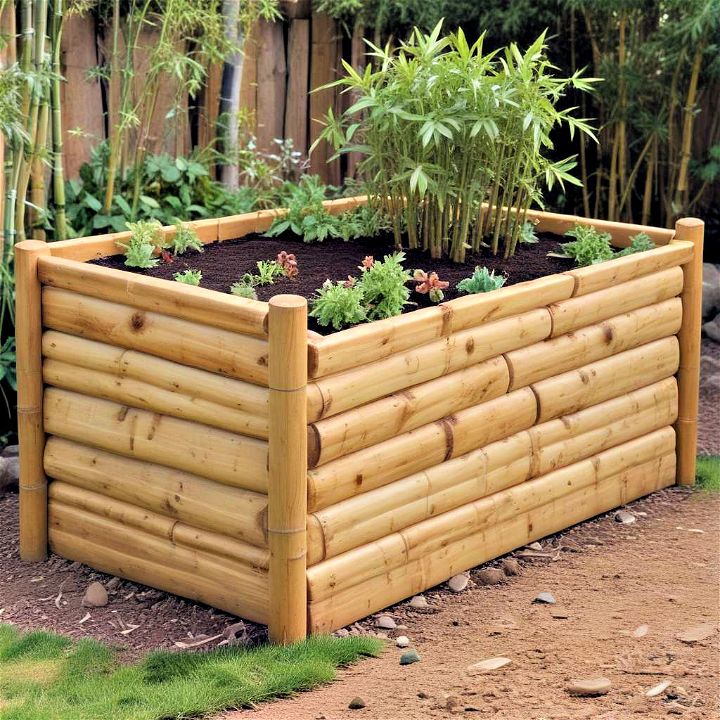 excellent bamboo raised bed