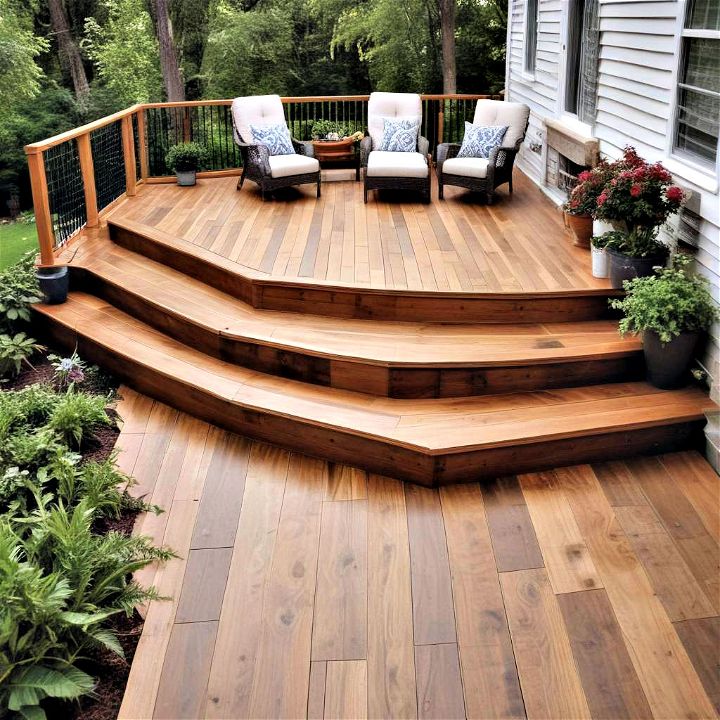 excellent wooden deck