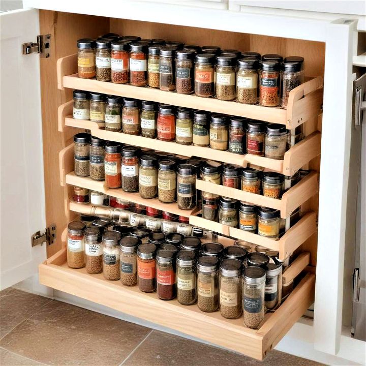 expandable spice organizer for drawer