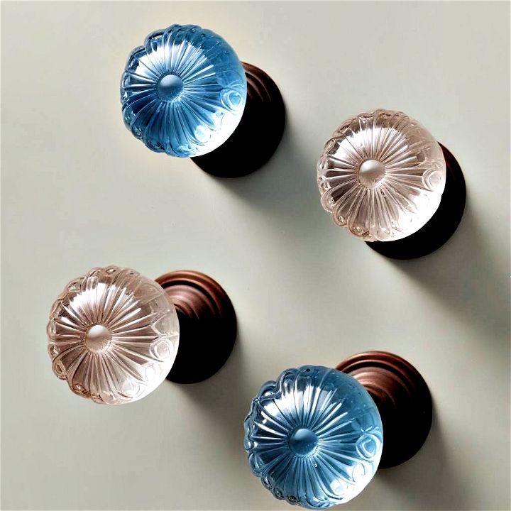 eye catching vintage glass knobs