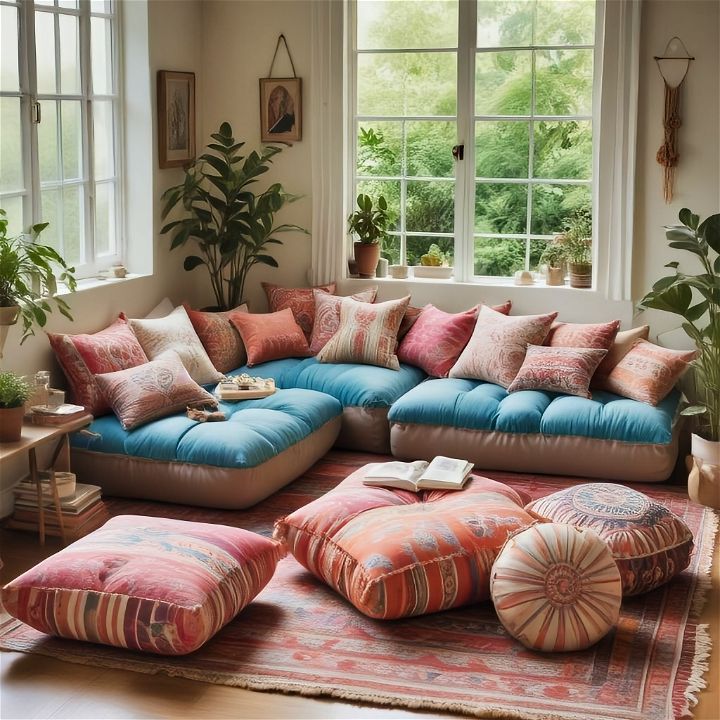 family friendly incorporate floor cushions