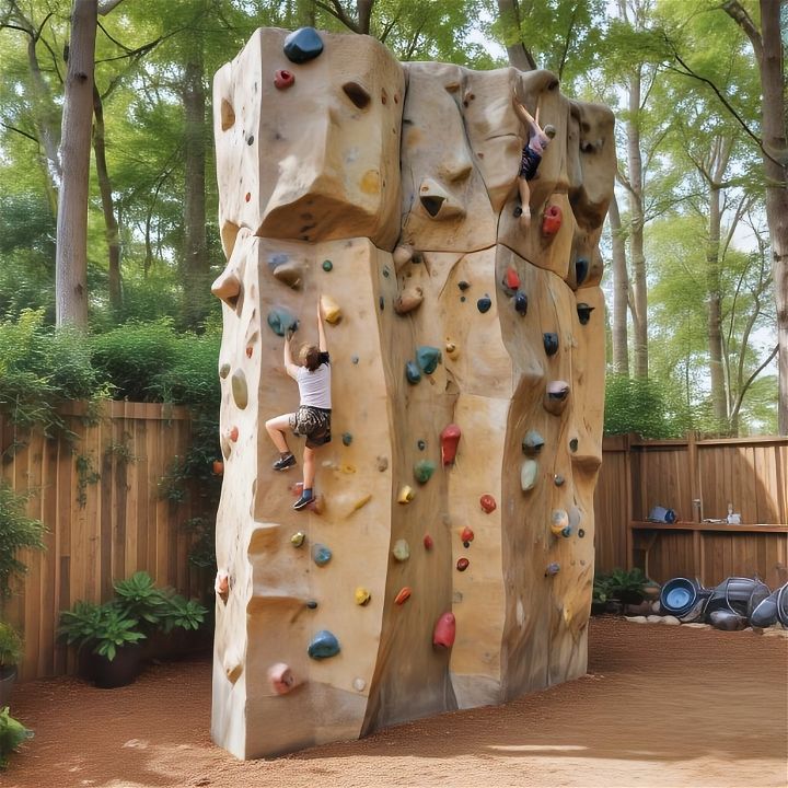 fantastic rock climbing wall to keep fit