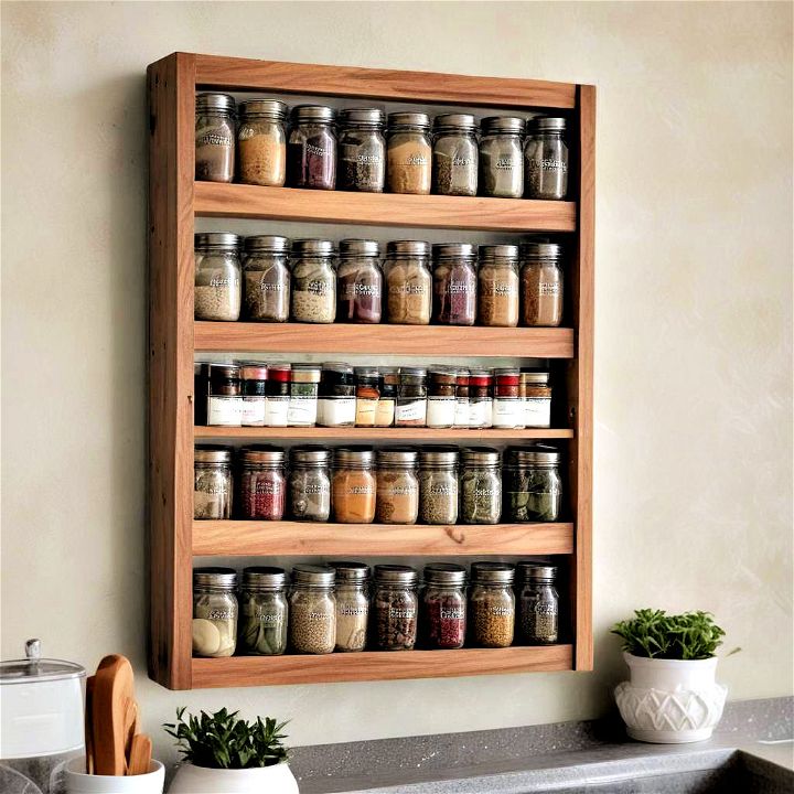 fantastic wall mounted spice rack