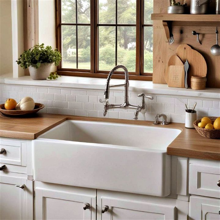 farmhouse sink into your kitchen design