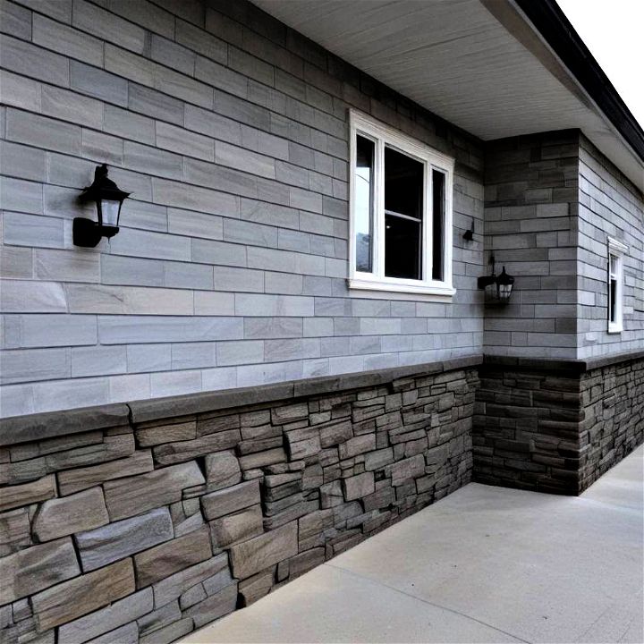 faux stone wainscoting for adding rugged beauty to your space