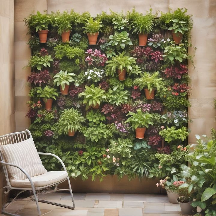 flourishing vertical garden wall