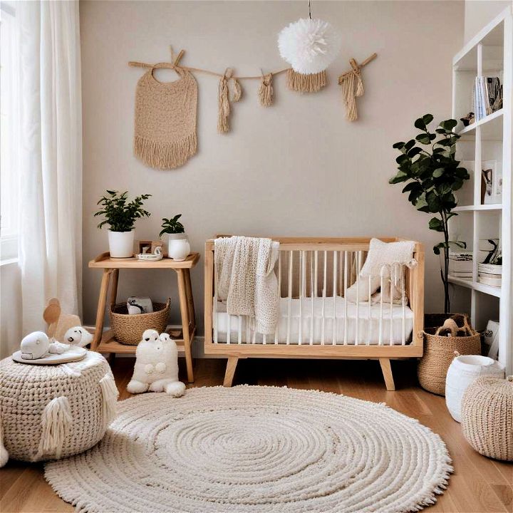 focus on textural play for a baby room
