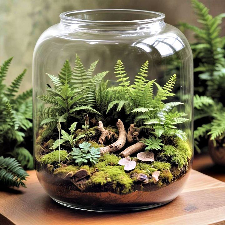 forest with a woodland terrarium