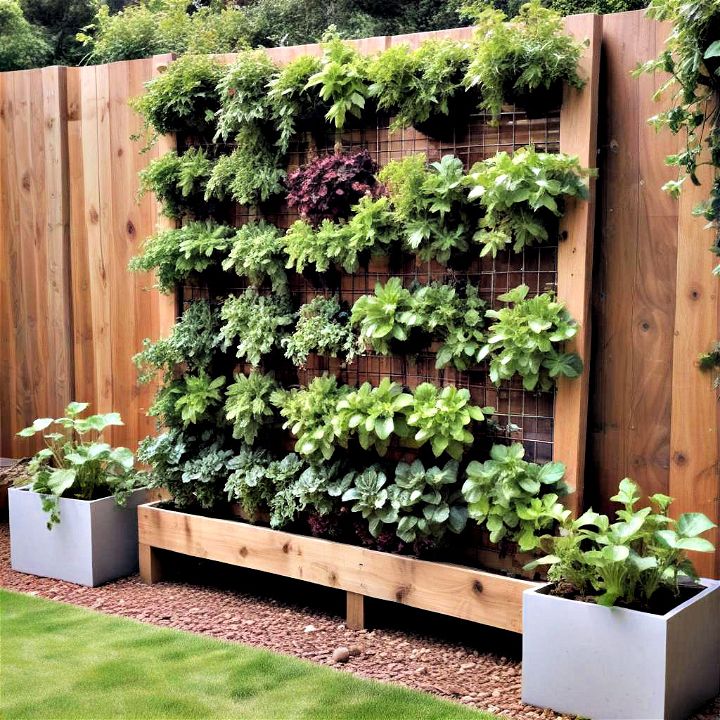 freestanding vertical garden fence