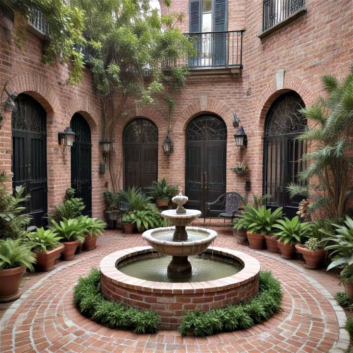 french quarter courtyard