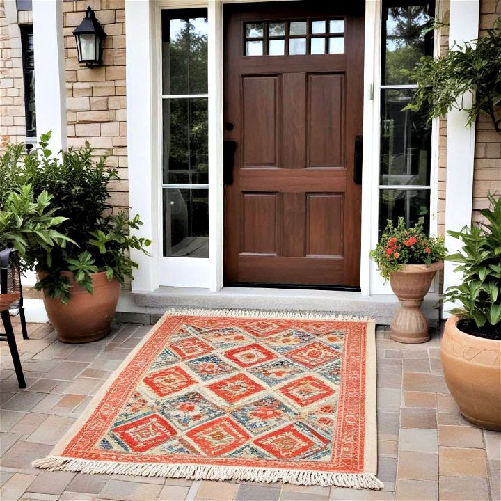 front porch outdoor area rug