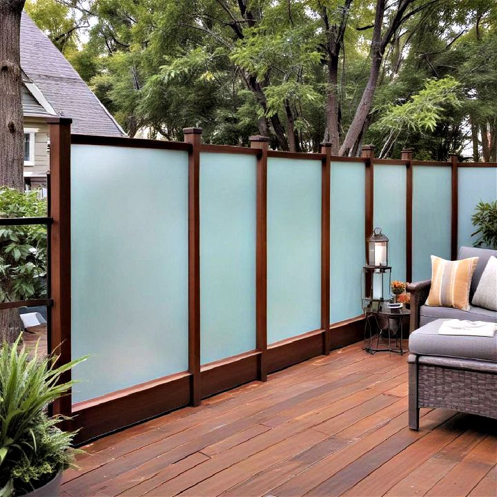 frosted glass privacy panels for modern airy feel
