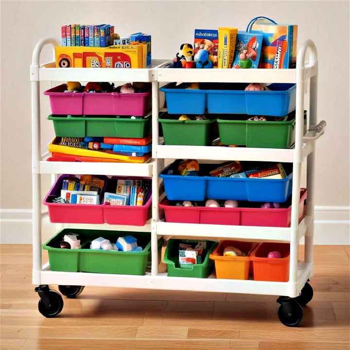 fun and portable rolling storage carts