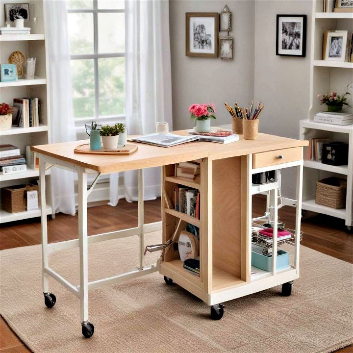 functional yet stylish foldaway crafting table