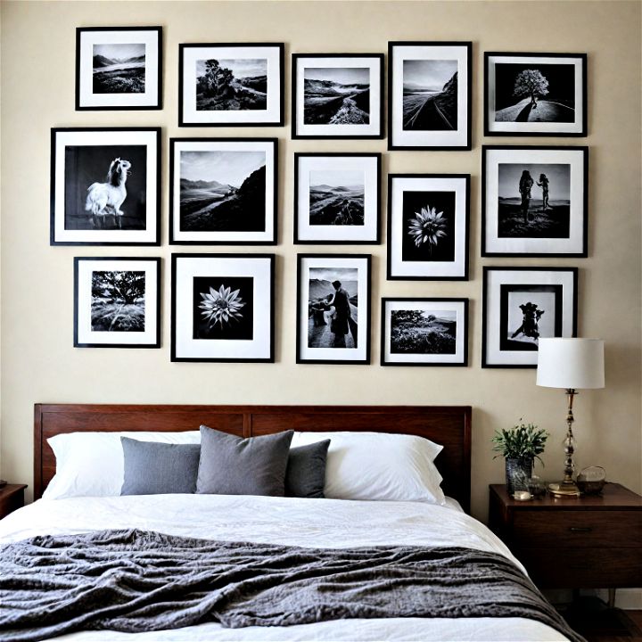 gallery wall bedroom layout to enjoy your favorite pieces
