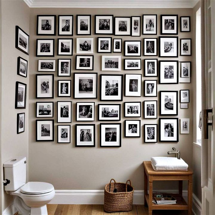 gallery wall of pictures