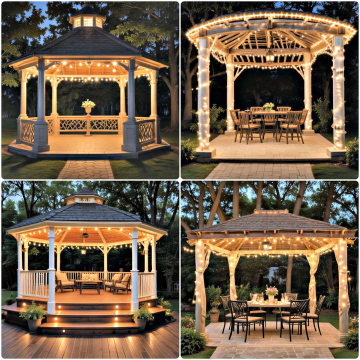 gazebo lighting ideas