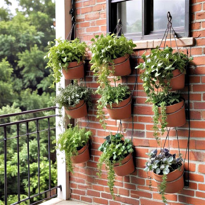 hanging herb havens for small patios