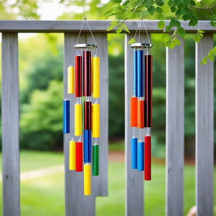 hanging wind chimes from your fence