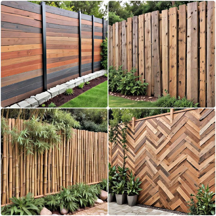 horizontal fence ideas