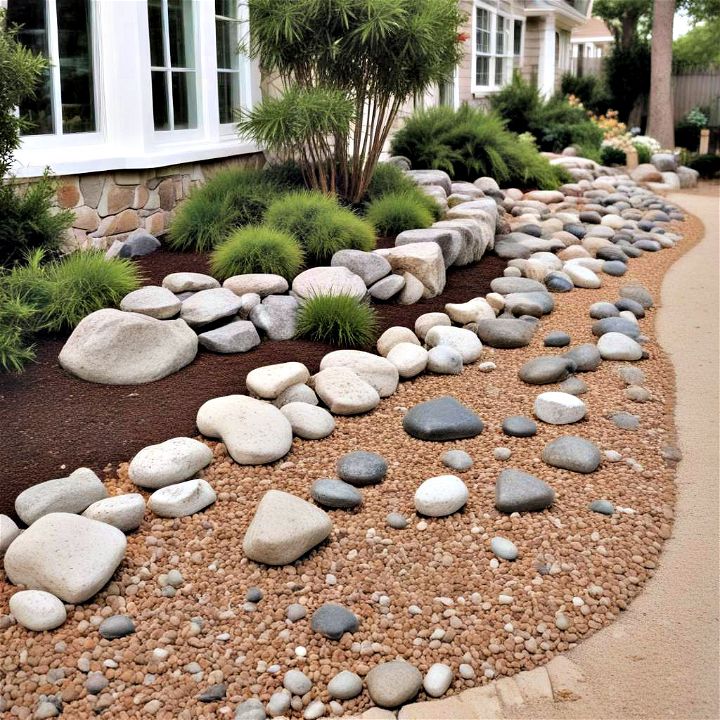 implementing a gravel and rock mix elegant solution