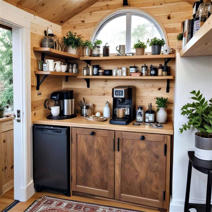 ingeniously designed tiny house coffee nook