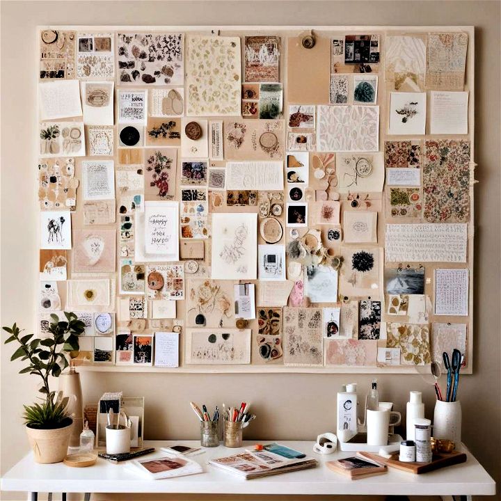 inspiration board for visual representation of your ideas