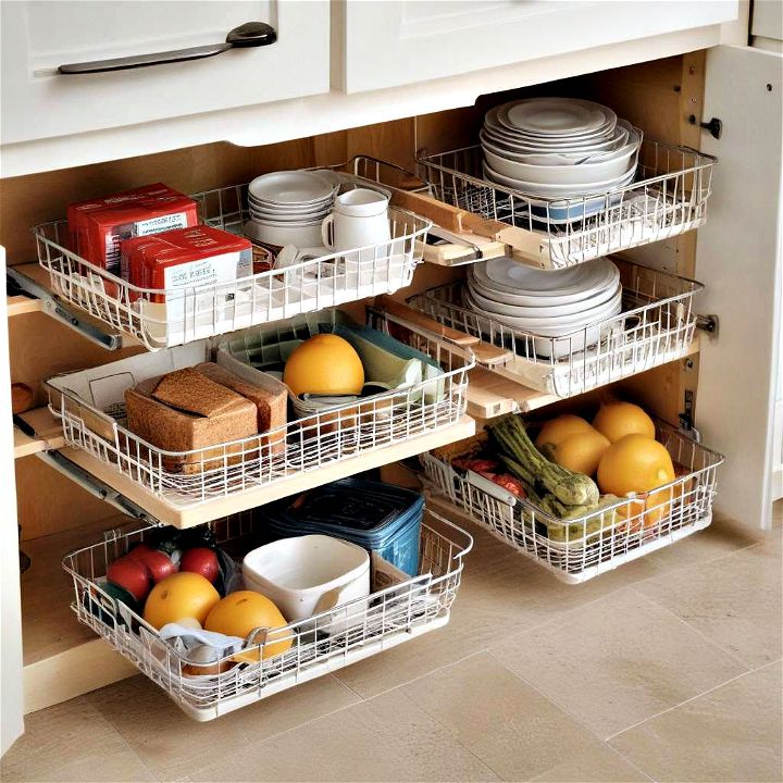 install under shelf baskets storage space
