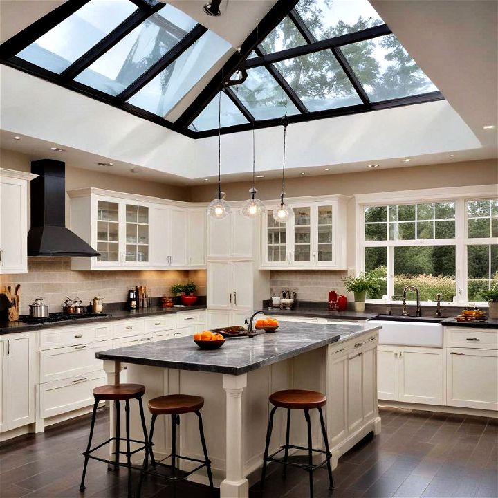 installing skylights can transform a kitchen