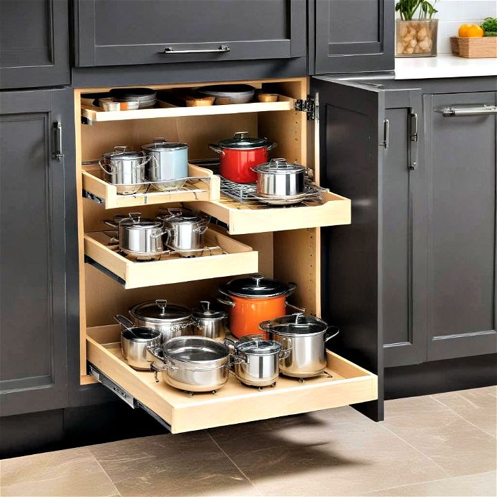 invest in cabinets with adjustable shelving
