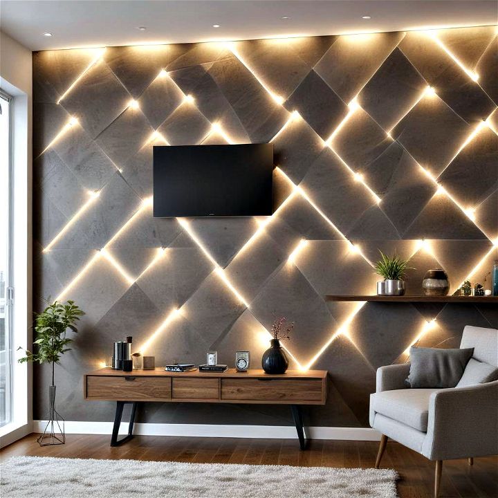 led lighting accent wall