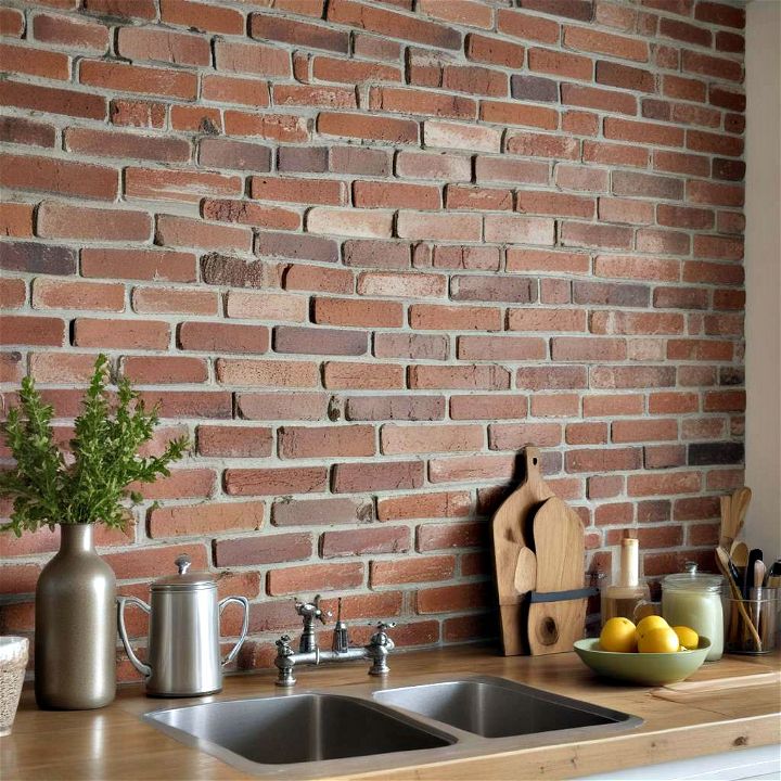 lightweight and cozy faux brick panels