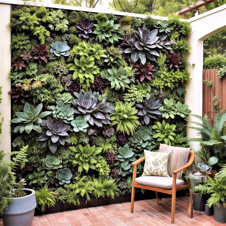 living walls for small backyard