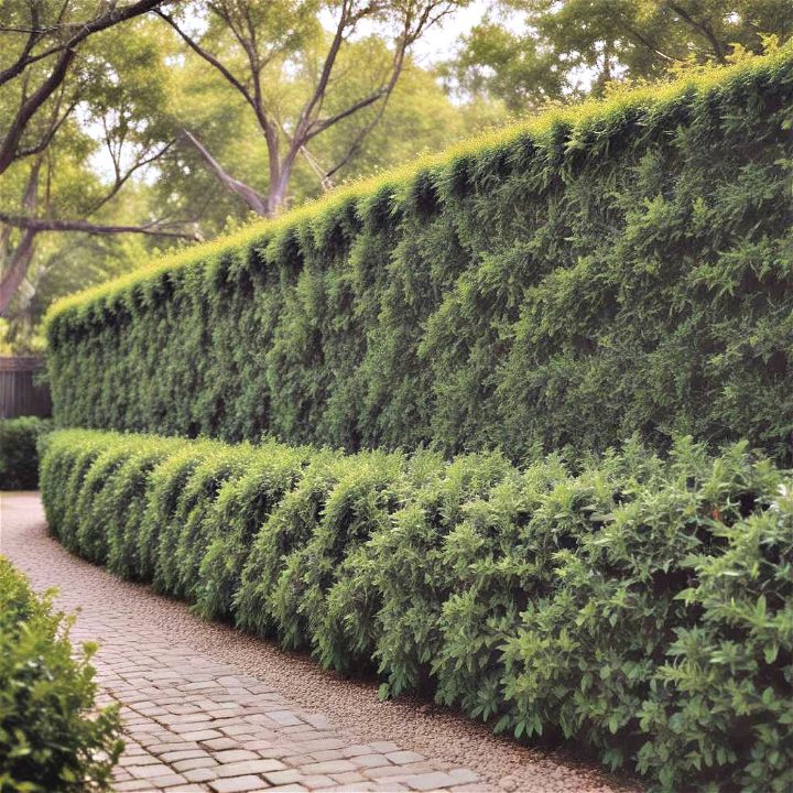 lush privacy hedge
