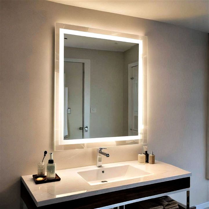 luxurious backlit mirror