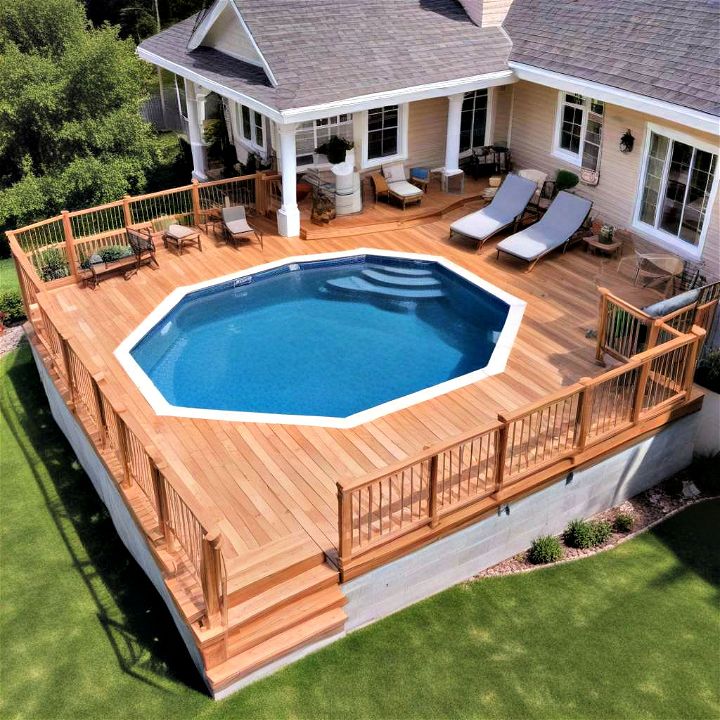 luxury elevated pool deck