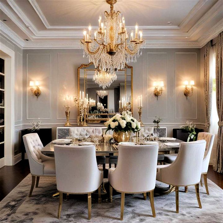 luxury glamorous dining room