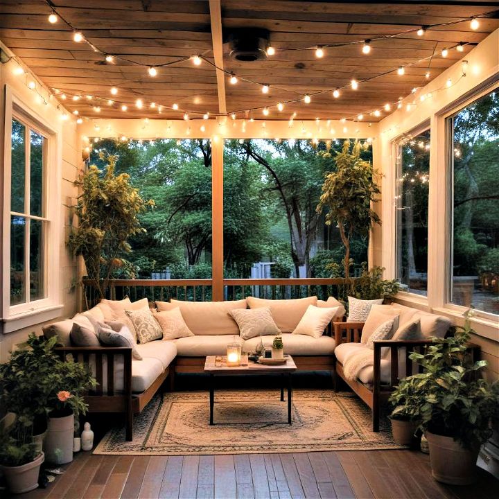 magical romantic glow with string lights